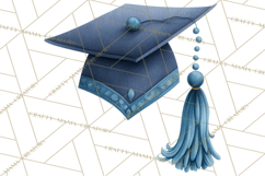 Graduation Cap Clipart PNG, Whimsical Graduation Hat Tassel Product Image 3
