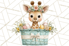 Adorable Baby Animals Easter Clipart PNG, Pastel Chicks Png Product Image 3