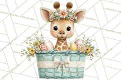 Adorable Baby Animals Easter Clipart PNG, Pastel Chicks Png Product Image 3