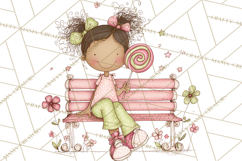 Adorable Spring Kids Clipart, Playful Children Clip Art PNG Product Image 3
