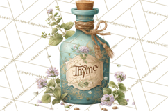 Vintage Herbal Apothecary Clipart, Spring Botanical Png Product Image 3