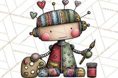 Adorable Robots Clipart, Playful Toy Robot Clip Art PNG Product Image 5
