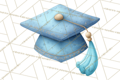 Graduation Cap Clipart PNG, Whimsical Graduation Hat Tassel Product Image 5