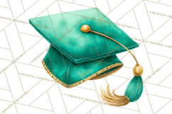 Graduation Cap Clipart PNG, Whimsical Graduation Hat Tassel Product Image 3