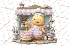 Easter Bakery Critters, Cute Mini World Animals, Pastel Png Product Image 4