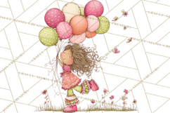 Adorable Spring Kids Clipart, Playful Children Clip Art PNG Product Image 4