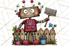 Adorable Robots Clipart, Playful Toy Robot Clip Art PNG Product Image 4