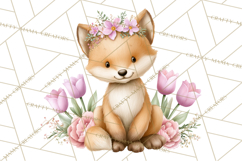 Adorable Baby Animals Easter Clipart PNG, Pastel Chicks Png Product Image 5