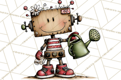 Adorable Robots Clipart, Playful Toy Robot Clip Art PNG Product Image 3