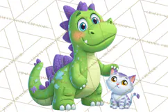 Dinosaur Veterinarian Clipart Cute Pet Care PNG Product Image 2
