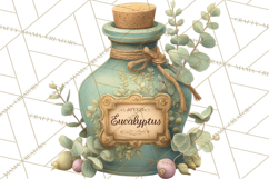 Vintage Herbal Apothecary Clipart, Spring Botanical Png Product Image 2