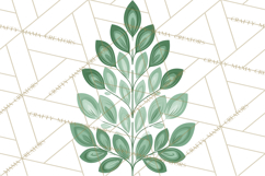 Scandi Forest Flora Clipart, Nordic Folk Art Clip Art Png Product Image 3