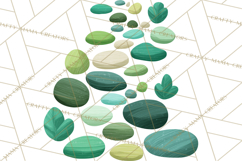 Scandi Forest Flora Clipart, Nordic Folk Art Clip Art Png Product Image 2