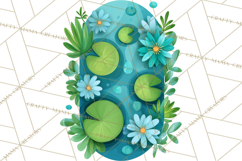 Scandi Forest Flora Clipart, Nordic Folk Art Clip Art Png Product Image 3