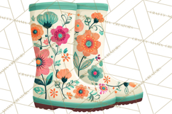 Scandi Forest Flora Clipart, Nordic Folk Art Clip Art Png Product Image 3