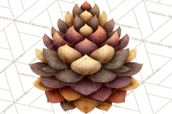 Scandi Forest Flora Clipart, Nordic Folk Art Clip Art Png Product Image 2