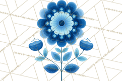 Scandi Forest Flora Clipart, Nordic Folk Art Clip Art Png Product Image 3