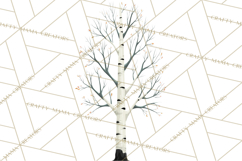 Scandi Forest Flora Clipart, Nordic Folk Art Clip Art Png Product Image 4