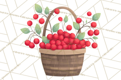 Scandi Forest Flora Clipart, Nordic Folk Art Clip Art Png Product Image 5