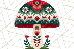 Scandi Forest Flora Clipart, Nordic Folk Art Clip Art Png Product Image 5