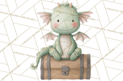 Baby Dragon Clipart, Princess Clipart, Knight Clipart Product Image 2