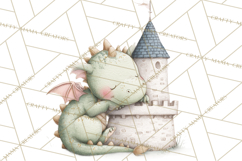 Baby Dragon Clipart, Princess Clipart, Knight Clipart Product Image 3