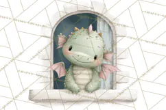 Baby Dragon Clipart, Princess Clipart, Knight Clipart Product Image 5