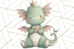Baby Dragon Clipart, Princess Clipart, Knight Clipart Product Image 3