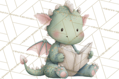 Baby Dragon Clipart, Princess Clipart, Knight Clipart Product Image 4