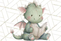 Baby Dragon Clipart, Princess Clipart, Knight Clipart Product Image 4
