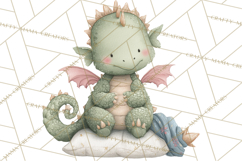 Baby Dragon Clipart, Princess Clipart, Knight Clipart Product Image 3