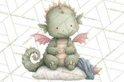Baby Dragon Clipart, Princess Clipart, Knight Clipart Product Image 3