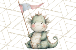 Baby Dragon Clipart, Princess Clipart, Knight Clipart Product Image 4