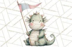 Baby Dragon Clipart, Princess Clipart, Knight Clipart Product Image 4