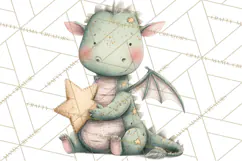 Baby Dragon Clipart, Princess Clipart, Knight Clipart Product Image 5