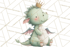 Baby Dragon Clipart, Princess Clipart, Knight Clipart Product Image 2