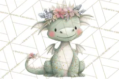 Baby Dragon Clipart, Princess Clipart, Knight Clipart Product Image 5