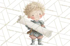 Baby Dragon Clipart, Princess Clipart, Knight Clipart Product Image 4