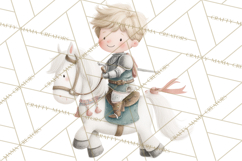 Baby Dragon Clipart, Princess Clipart, Knight Clipart Product Image 2