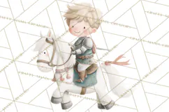 Baby Dragon Clipart, Princess Clipart, Knight Clipart Product Image 2
