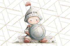 Baby Dragon Clipart, Princess Clipart, Knight Clipart Product Image 3