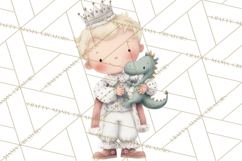 Baby Dragon Clipart, Princess Clipart, Knight Clipart Product Image 3