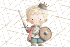 Baby Dragon Clipart, Princess Clipart, Knight Clipart Product Image 4