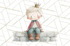 Baby Dragon Clipart, Princess Clipart, Knight Clipart Product Image 2