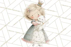 Baby Dragon Clipart, Princess Clipart, Knight Clipart Product Image 5