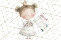 Baby Dragon Clipart, Princess Clipart, Knight Clipart Product Image 2