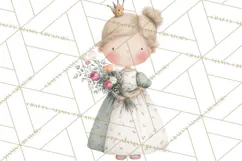 Baby Dragon Clipart, Princess Clipart, Knight Clipart Product Image 2