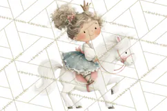 Baby Dragon Clipart, Princess Clipart, Knight Clipart Product Image 3
