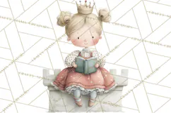 Baby Dragon Clipart, Princess Clipart, Knight Clipart Product Image 4