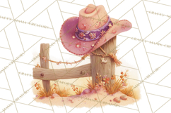 Cowgirl Clipart for Invitations, Western Horses and Props Product Image 2